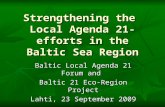 Strengthening the  Local Agenda 21-efforts in the Baltic Sea Region