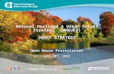 Natural Heritage & Urban Forest Strategy  (NH&UFS) DRAFT STRATEGY