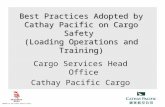 Best Practices Adopted by Cathay Pacific on Cargo Safety  (Loading Operations and Training)