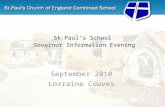 St Paul’s School  Governor Information Evening