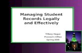 Managing Student Records Legally and Effectively