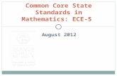Common Core State Standards in Mathematics: ECE-5