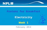 Protons for Breakfast Electricity Week  1