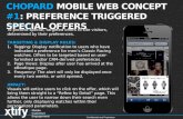 CHOPARD MOBILE WEB CONCEPT  # 1 : PREFERENCE TRIGGERED SPECIAL OFFERS
