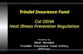 Trindel Insurance Fund Cal OSHA Heat Illness Prevention Regulation