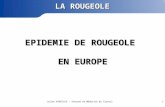 EPIDEMIE DE ROUGEOLE EN EUROPE