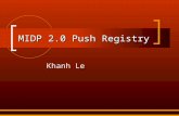 MIDP 2.0 Push Registry