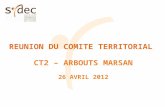 REUNION DU COMITE TERRITORIAL  CT2 – ARBOUTS MARSAN 26 AVRIL 2012