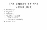 The Impact of the Great War