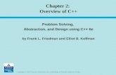Chapter 2:  Overview of C++