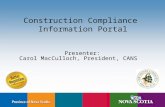 Construction Compliance  Information Portal