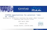 Workshop on “Effective solutions for green urban transport – Learning from CIVITAS cities”