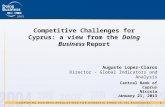 Competitive Challenges for Cyprus: a view from the  Doing Business  Report