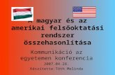 A magyar és az amerikai felsőoktatási rendszer összehasonlítása