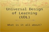 Universal Design of Learning (UDL)