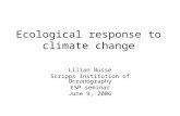 Ecological response to climate change