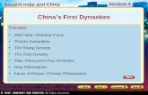 Preview Main Idea / Reading Focus China’s Geography The Shang Dynasty The Zhou Dynasty