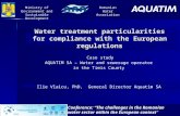 Water treatment particularities for compliance with the European regulations