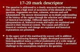 17-20 mark descriptor