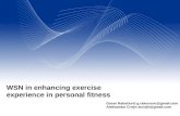 WSN in enhancing exercise experience in personal fitness