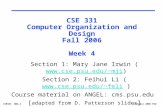 CSE 331 Computer Organization and Design Fall 2006 Week 4