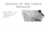 History of the Forest Resource