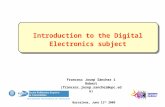Introduction to the Digital Electronics subject