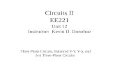 Circuits II EE221 Unit 12 Instructor:  Kevin D. Donohue
