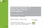 External Benefits of  Urban Real Estate Developments  ERES Conference 2012