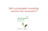 Will sustainable investing  survive the recession?