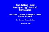 Building and Analyzing Social Networks Insider Threat Analysis with  Large Graphs