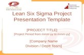 Lean Six Sigma Project Presentation Template