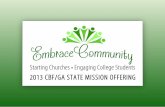 2013 CBF/GA State Mission Offering
