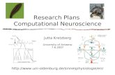 Research Plans  Computational Neuroscience