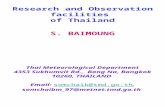 Research and Observation facilities  of Thailand