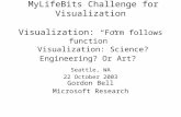 Seattle, WA 22 October 2003 Gordon Bell Microsoft Research