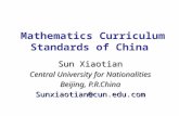 Mathematics Curriculum Standards of China