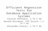 Efficient Regression Tests for Database Application Systems