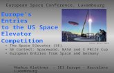 Europe’s Entries  to the US Space Elevator Competition
