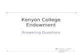 Kenyon College Endowment