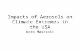 Impacts of Aerosols on Climate Extremes in the USA