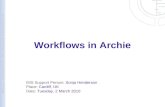 Workflows in Archie