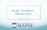 Grad Student  Resources last update: 8/29/2014