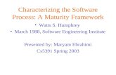Characterizing the Software Process: A Maturity Framework