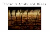 Topic 3 Acids and Bases