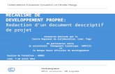 MECANISME DE  DEVELOPPEMENT PROPRE: Redaction d’un document  descriptif  de  projet