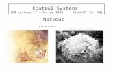 Control Systems  (PB Lecture 17 – Spring 2008     Althoff  Ch. 34)