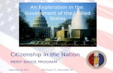 Citizenship in the Nation MERIT BADGE PROGRAM