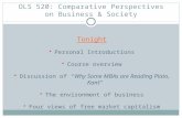 OLS 520:  Comparative Perspectives on Business & Society