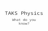 TAKS Physics